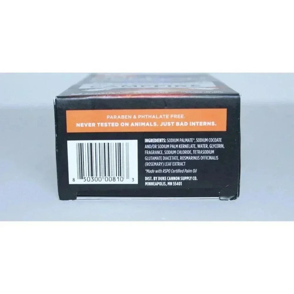 Duke Cannon Great American Frontier Men's Big Brick of Soap - Campfire, 10oz New - Picture 6 of 8